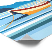 Amalfi italy Vintage Reiseplakat Poster (Ecke)