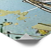 Amalfi Küste Aquarelle Kunst Poster (Ecke)