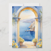 Amalfi Küste Archway Mittelmeerblick Einladung (Rückseite)