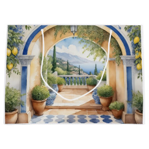 Amalfi Küste Archway Mittelmeerblick Große Geschenktüte