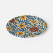 Amalfi Küste Blumen Elegante Bohemisch Botanisch Pappteller (Schrägansicht)