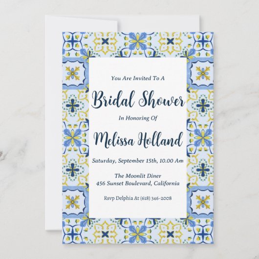 Amalfi Küste Braudusche Einladungen (Vorderseite)