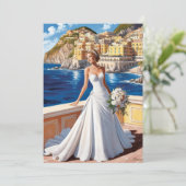 Amalfi Küste Braudusche Einladungen (Stehend Vorderseite)