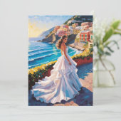 Amalfi Küste Braudusche Einladungen (Stehend Vorderseite)