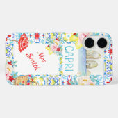 Amalfi-Küste Capri Blaue Fliesen Brautmode Case-Mate iPhone Hülle (Rückseite (Horizontal))