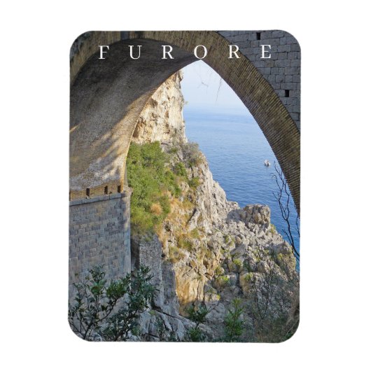 Amalfi Küste Furore Blick Kühlschrankmagnet Magnet (Vertikal)