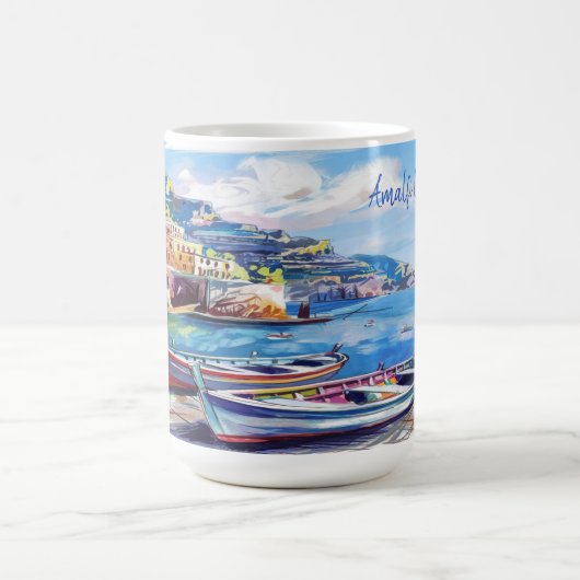 Amalfi Küste Italien Aquarellbilder | Kaffeetasse (Mittel)