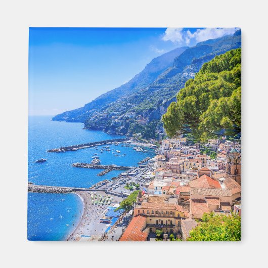 Amalfi Küste, Italien. Aussicht auf die Stadt Amal Magnet (Vorne)