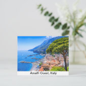 Amalfi Küste, Italien. Aussicht auf die Stadt Amal Postkarte (Stehend Vorderseite)