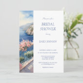 Amalfi Küste Italien Brautparty Einladung (Stehend Vorderseite)