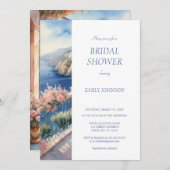 Amalfi Küste Italien Brautparty Einladung (Vorne/Hinten)