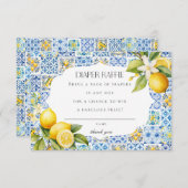 Amalfi Küste Italien Einladung für Windeln (Vorne/Hinten)