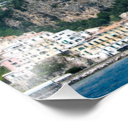 Amalfi Küste, Italien - Foto Print (Ecke)