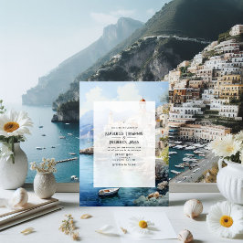 Amalfi Küste Italien Hochzeit in Urlaubsort Einladung