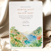 Amalfi Küste Italien Hochzeit in Urlaubsort Einladung