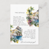 Amalfi Küste Italien Hochzeitskarte Begleitkarte (Vorderseite)