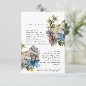 Amalfi Küste Italien Hochzeitskarte Begleitkarte (Stehend Vorderseite)