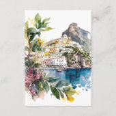 Amalfi Küste Italien Hochzeitskarte Begleitkarte (Rückseite)
