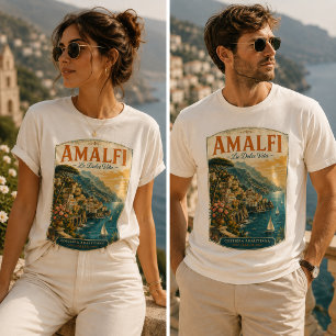 Amalfi-Küste Italien La Dolce Vita Vintage Tri-Blend Shirt