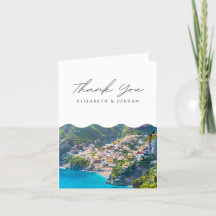 Amalfi Küste Italien Leere Danke Karte