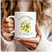 Amalfi Küste Italien Lemon & Bow Tasse - Personali