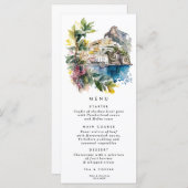 Amalfi Küste Italien Menükarte (Vorne/Hinten)