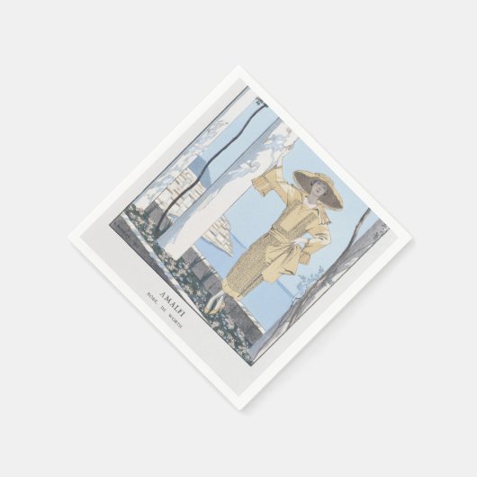 Amalfi Küste Italien Mode Serviette (Ecke)