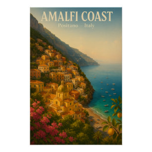 Amalfi-Küste — Italien Poster