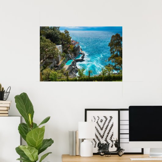 Amalfi Küste Italien Poster (Heimbüro)