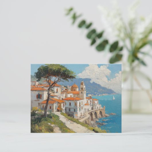 Amalfi Küste Italien Postkarte (Stehend Vorderseite)