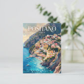Amalfi-Küste Italien Postkarte (Stehend Vorderseite)