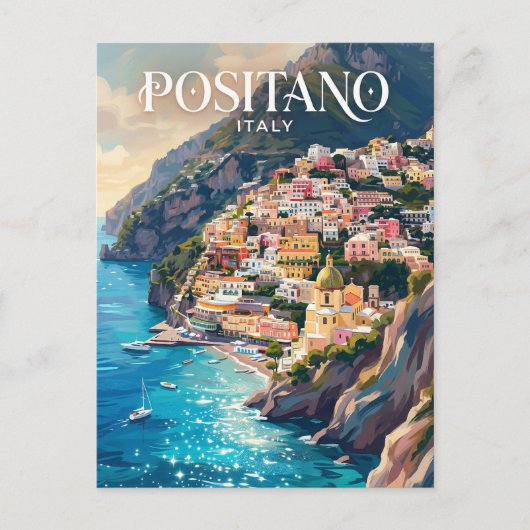 Amalfi-Küste Italien Postkarte (Vorderseite)
