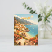 Amalfi-Küste Italien Postkarte (Stehend Vorderseite)