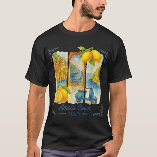 Amalfi Küste Italien Reise nach Italien T-Shirt (Vorderseite)