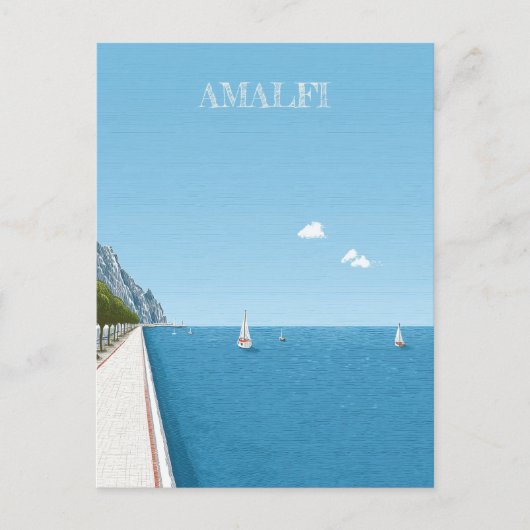 Amalfi-Küste Italien Reise Postkarte (Vorderseite)