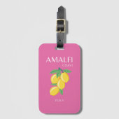 Amalfi Küste, Italien, Reisemöglichkeiten, Rosa, P Gepäckanhänger (Vorderseite Vertikal)