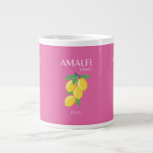 Amalfi Küste, Italien, Reisemöglichkeiten, Rosa, P Jumbo-Tasse (Vorderseite)