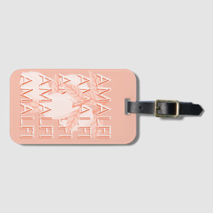 Amalfi Küste, Italien Reisen Kunst, Preppy, Minima Gepäckanhänger