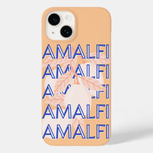 Amalfi Küste, Italien Reisen Kunst, Preppy, Orange Case-Mate iPhone 14 Hülle