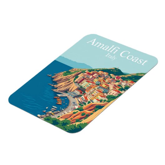 Amalfi Küste, Italien Reisen Mittelmeer Magnet (Linke Seite)
