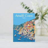 Amalfi Küste, Italien Reisen Mittelmeer Postkarte (Stehend Vorderseite)