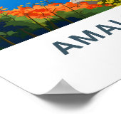 Amalfi Küste Italien Reisen Print Poster (Ecke)