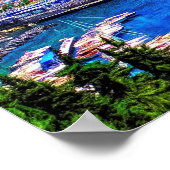 Amalfi Küste Italien Reisen Retro Poster (Ecke)