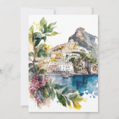 Amalfi Küste Italien Save the Date Karte (Rückseite)