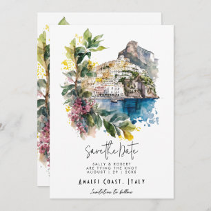 Amalfi Küste Italien Save the Date Karte