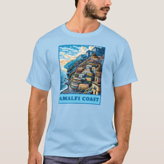 Amalfi Küste Italien T-Shirt (Vorderseite)
