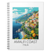 Amalfi Küste Italien Vintage Reise Notizblock (Vorderseite)