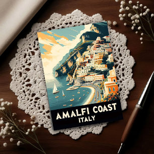 Amalfi-Küste Italien Vintage Reise Postkarte