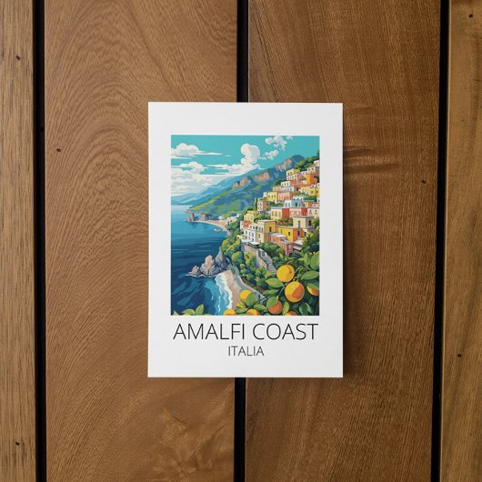 Amalfi Küste Italien Vintage Reise Postkarte