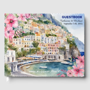 Amalfi Küste Italien Wasserfarben Hochzeit in Urla Gästebuch